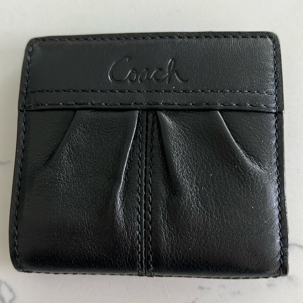 Coach soho pleated mini wallet